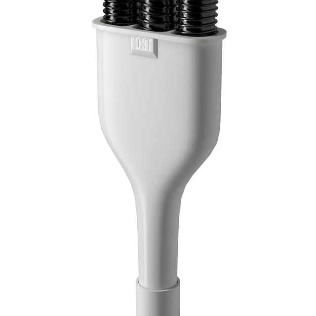 Triple Drain Hose Outlet Waste Connector White