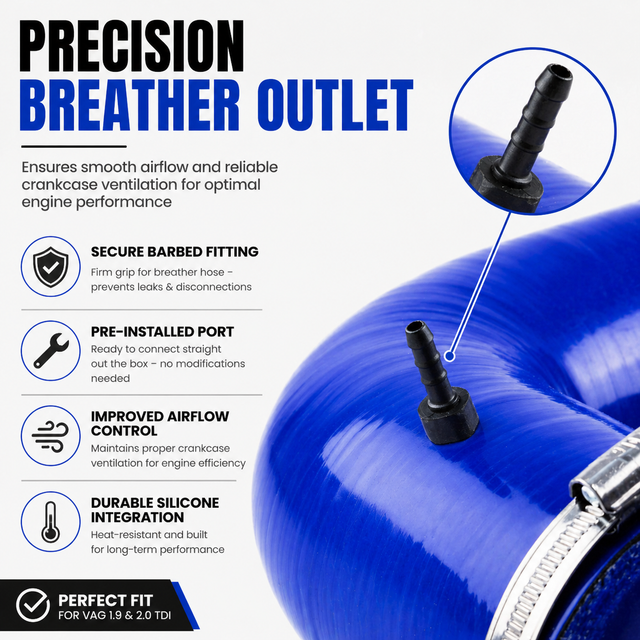 Silicone Cold Air Intake Induction Kit for VW Audi SEAT Skoda 1.9 2.0 TDI