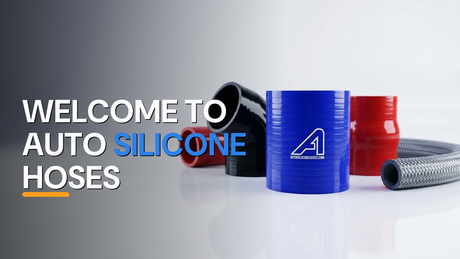 Welcome to Auto Silicone Hoses - studio display of branded silicone hoses