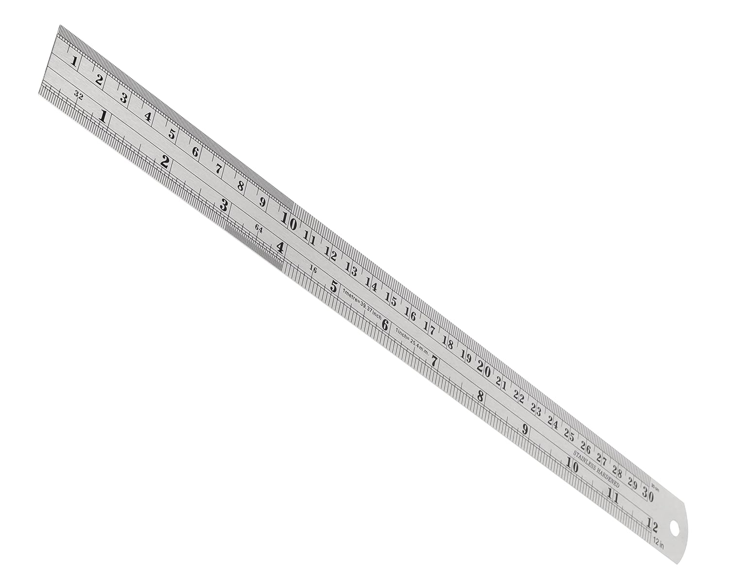 Stainless Steel Metal Ruler 30cm (12")