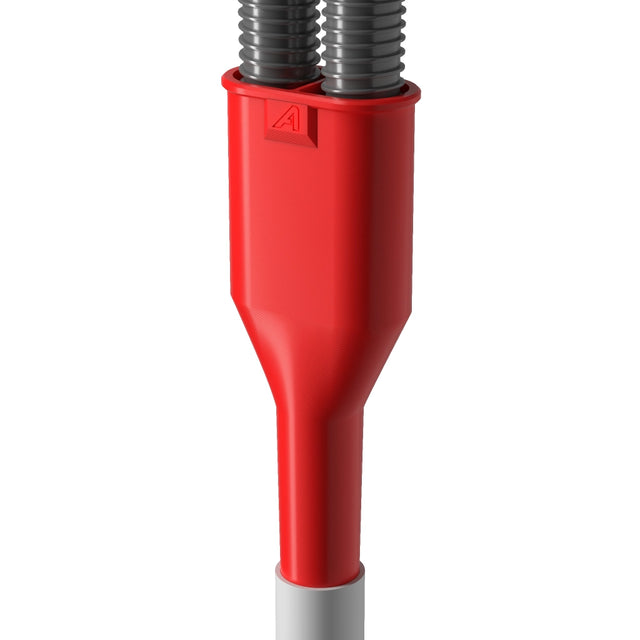 Double Drain Hose Outlet Waste Connector Red