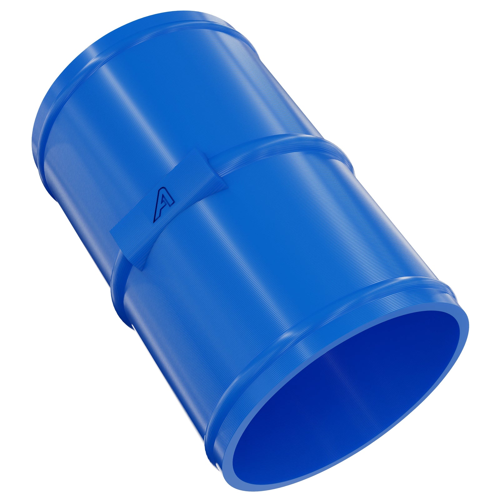 Plastic Straight Joiner For Polyurethane Ducting Blue