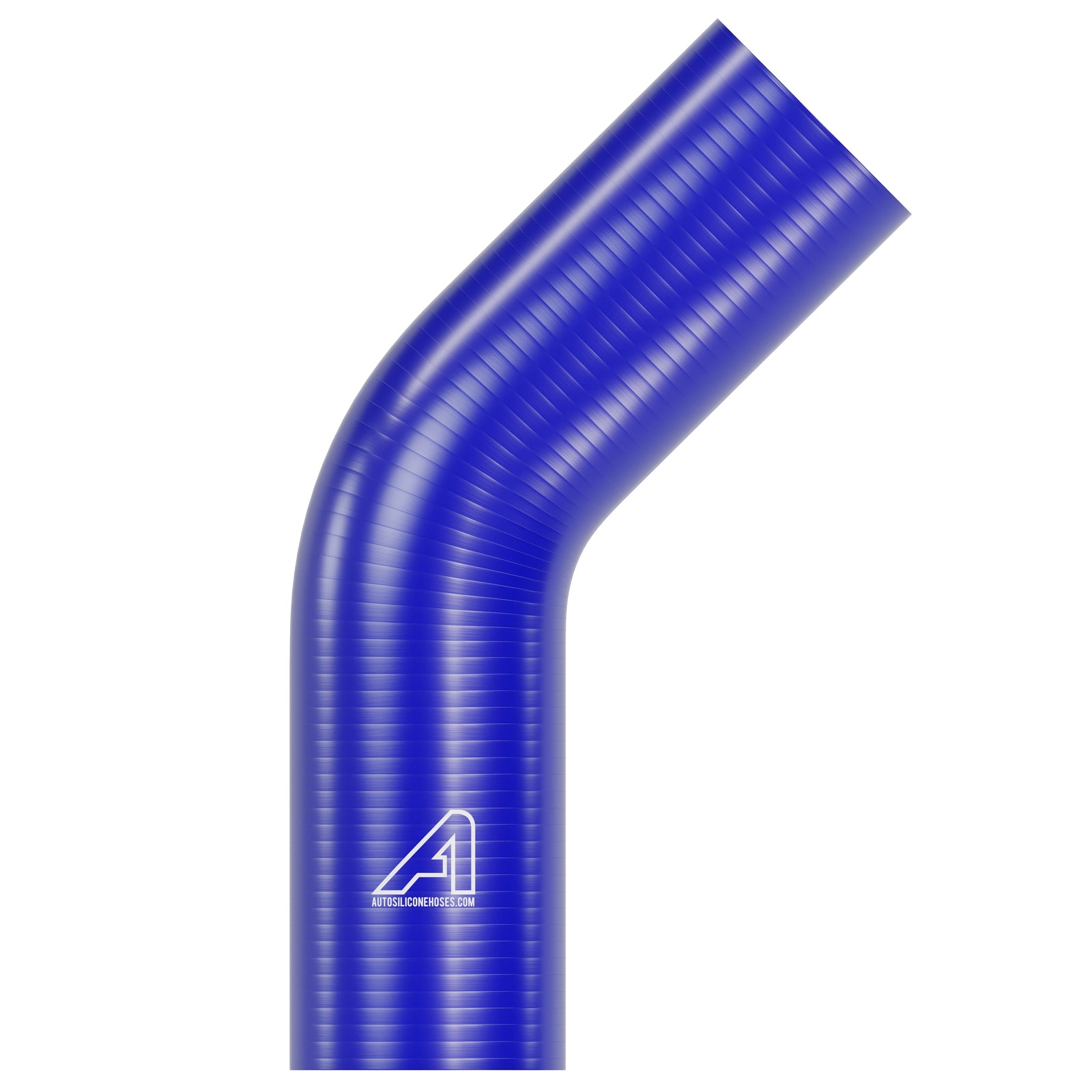 Silicone 45 Degree Hose Blue
