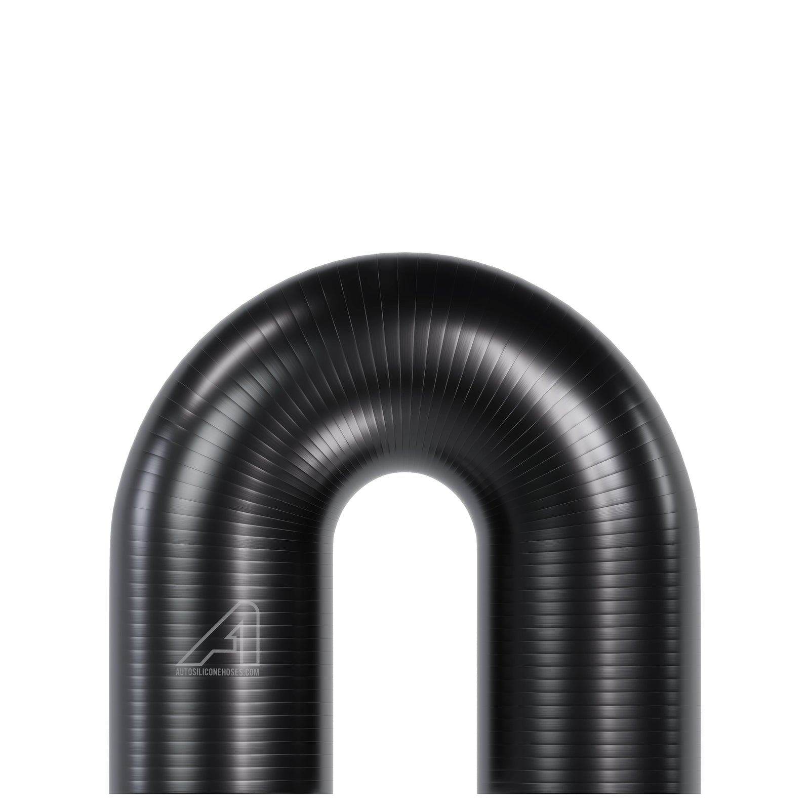 Silicone 180 Degree Hose Black